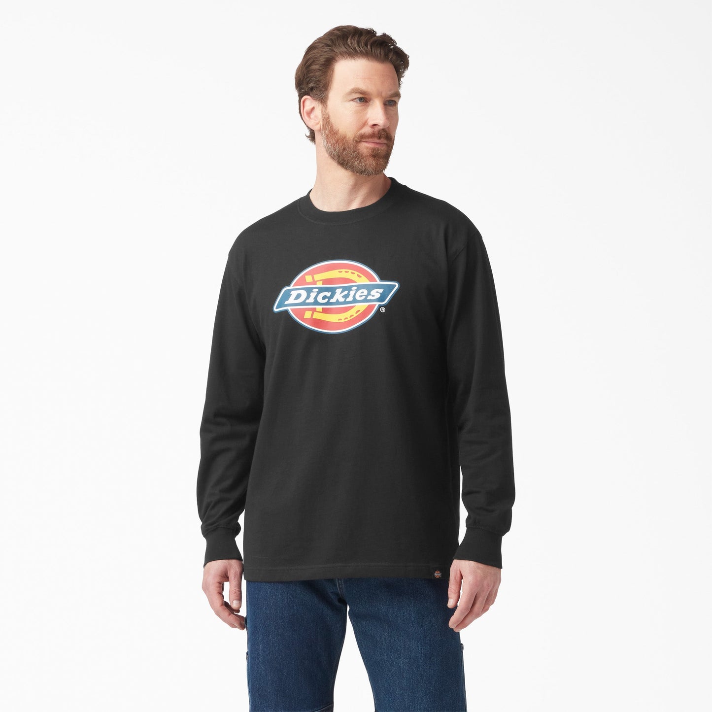 Tri-Color Logo Graphic Long Sleeve T-Shirt Dickies Men