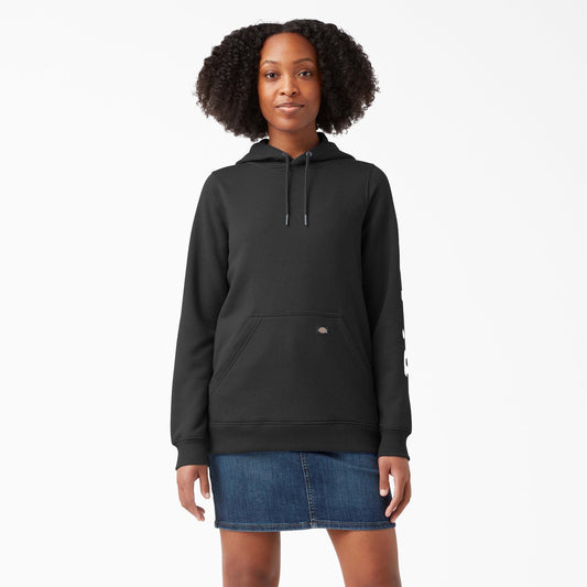 Women's Water Repellent Sleeve Logo Hoodie Dickies Women