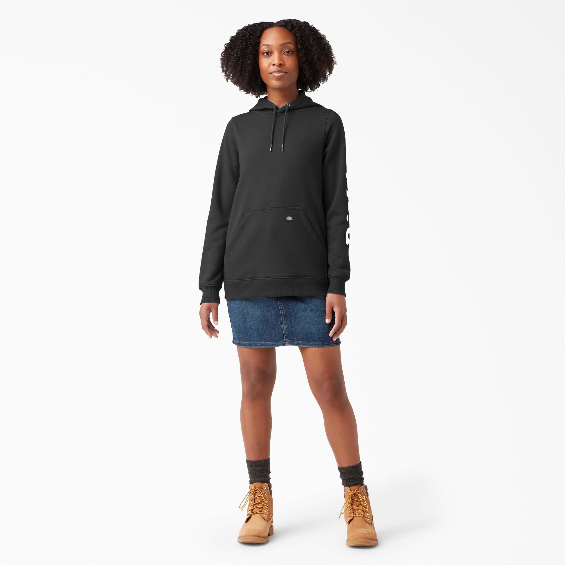 Women's Water Repellent Sleeve Logo Hoodie Dickies Women