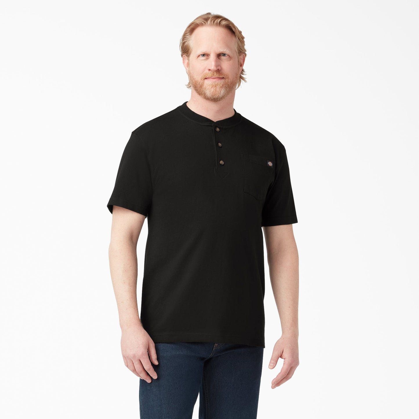Heavyweight Short Sleeve Henley T-Shirt Dickies Men