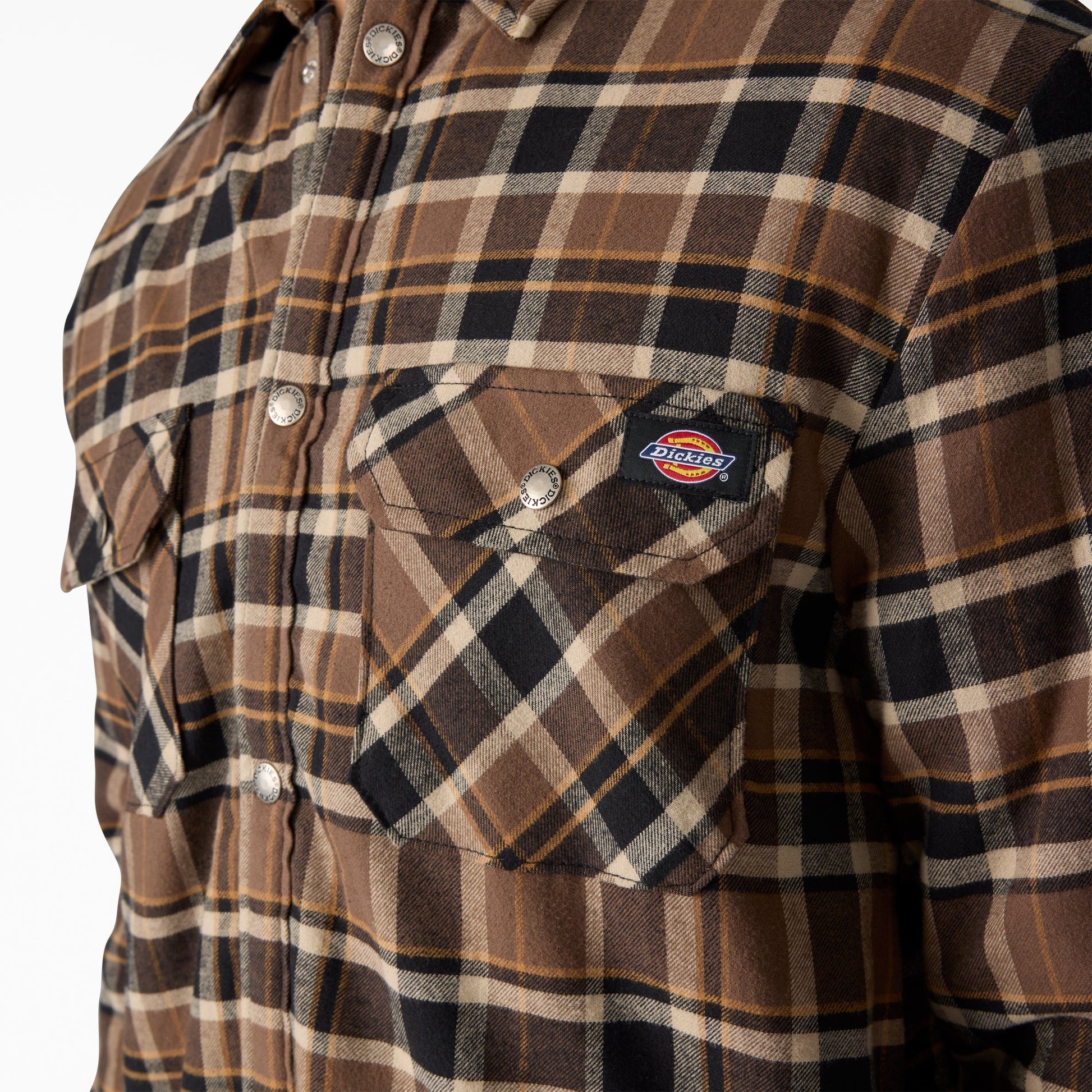 Water Repellent Fleece-Lined Flannel Shirt Jacket Dickies Men|Sale