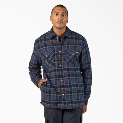 Water Repellent Fleece-Lined Flannel Shirt Jacket Dickies Men|Sale