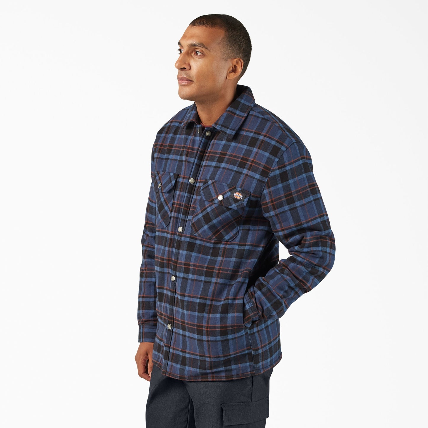 Water Repellent Fleece-Lined Flannel Shirt Jacket Dickies Men|Sale