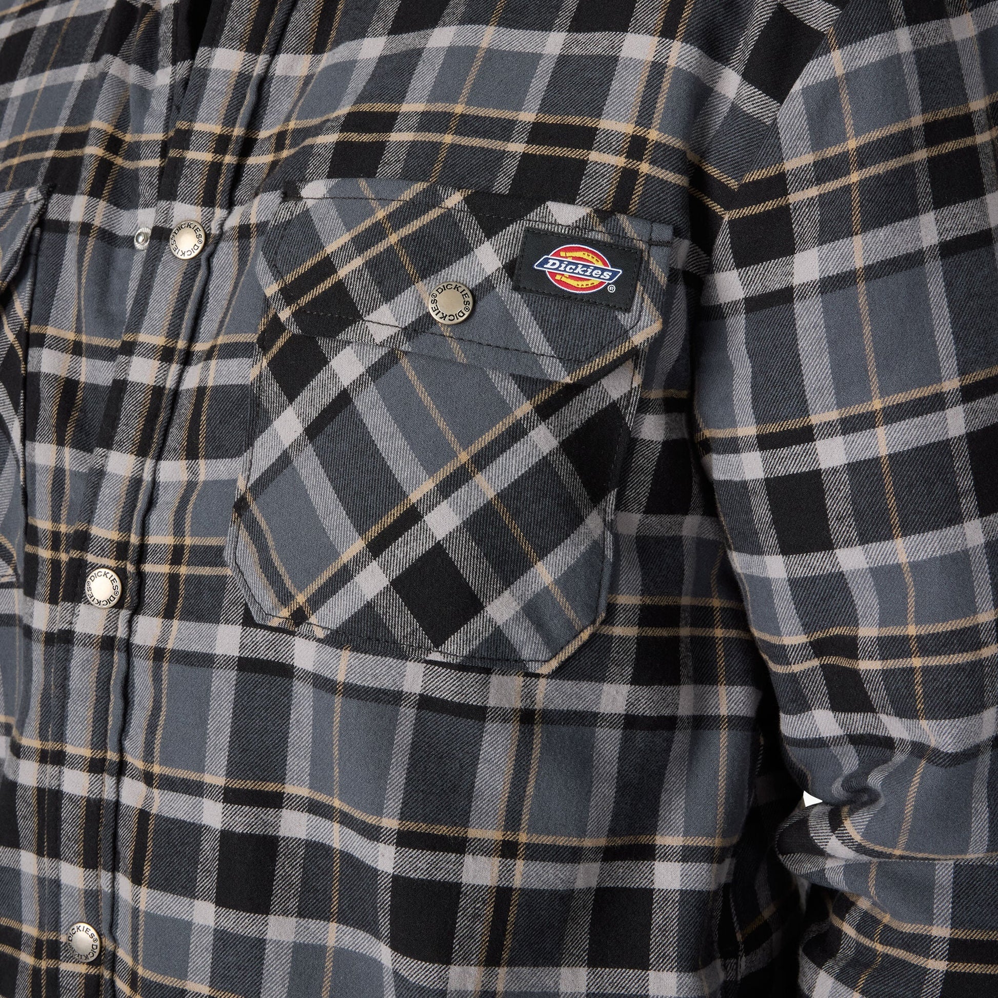 Water Repellent Fleece-Lined Flannel Shirt Jacket Dickies Men|Sale