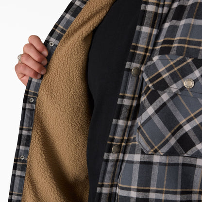 Water Repellent Fleece-Lined Flannel Shirt Jacket Dickies Men|Sale