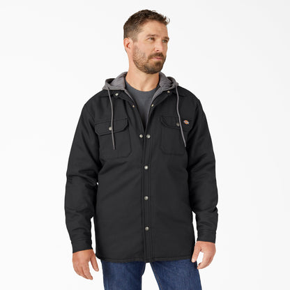 Water Repellent Duck Hooded Shirt Jacket Dickies Men