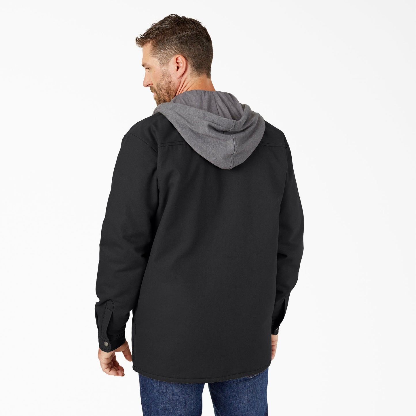 Water Repellent Duck Hooded Shirt Jacket Dickies Men