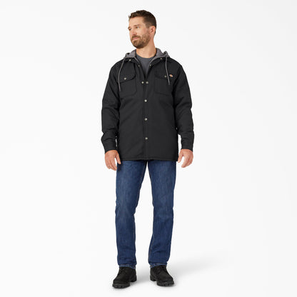 Water Repellent Duck Hooded Shirt Jacket Dickies Men