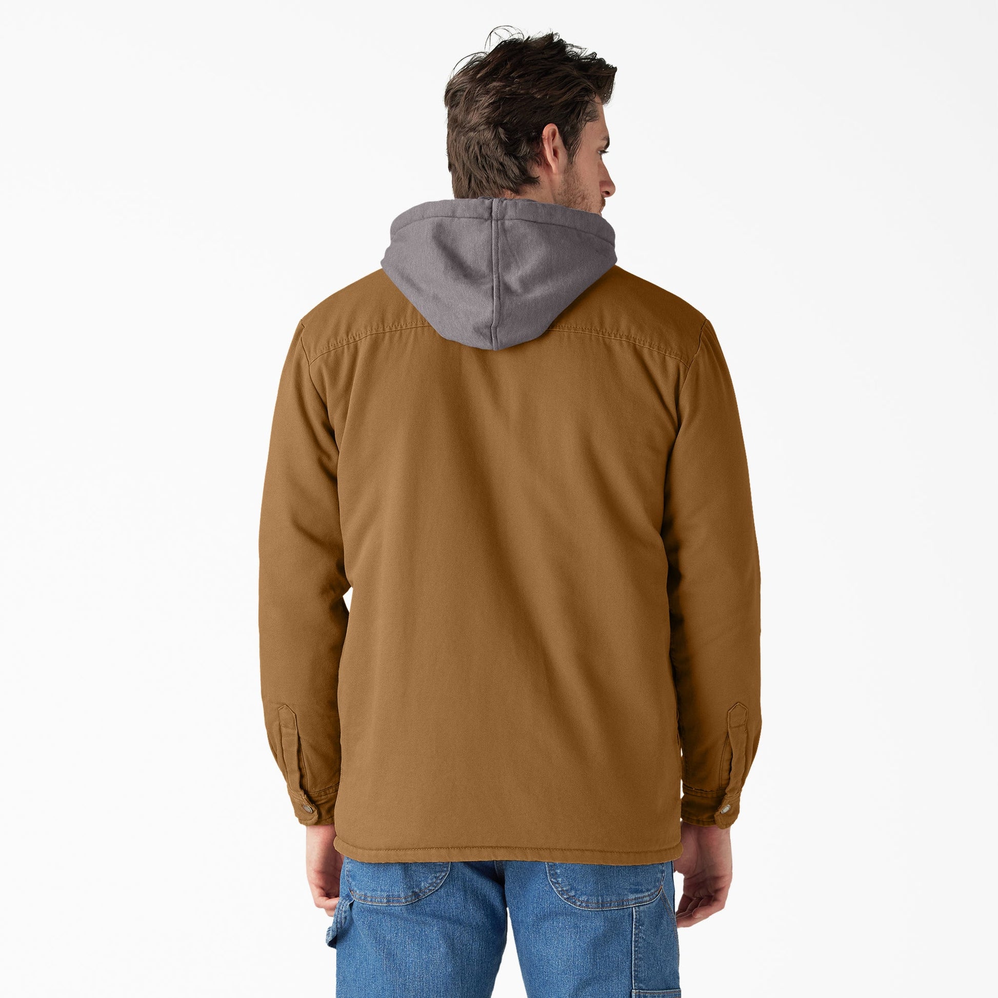 Water Repellent Duck Hooded Shirt Jacket Dickies Sale