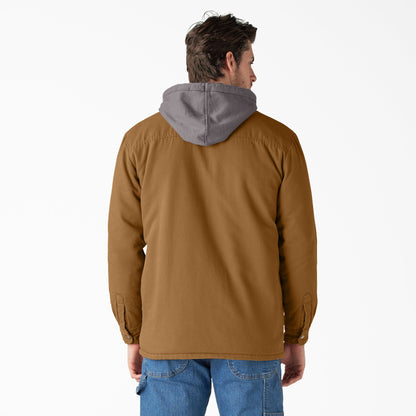 Water Repellent Duck Hooded Shirt Jacket Dickies Sale