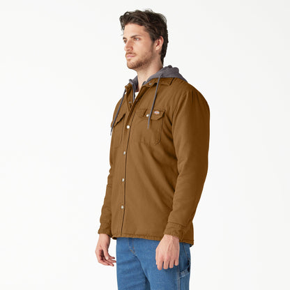 Water Repellent Duck Hooded Shirt Jacket Dickies Sale