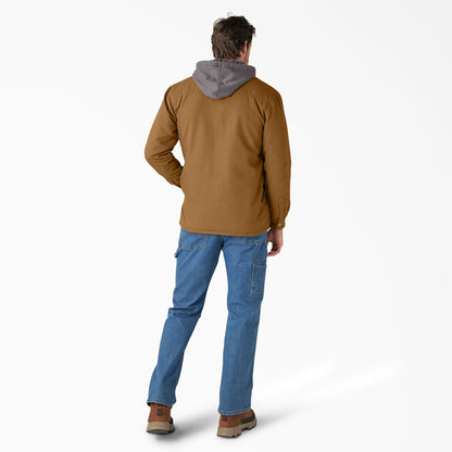 Water Repellent Duck Hooded Shirt Jacket Dickies Sale