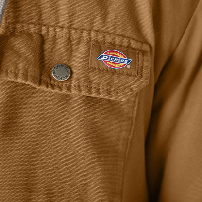 Water Repellent Duck Hooded Shirt Jacket Dickies Sale