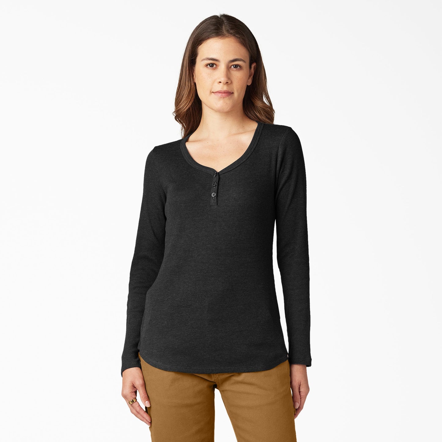 Women's Henley Long Sleeve Shirt Dickies Women