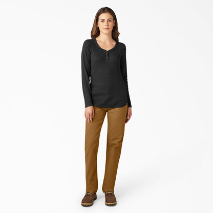 Women's Henley Long Sleeve Shirt Dickies Women