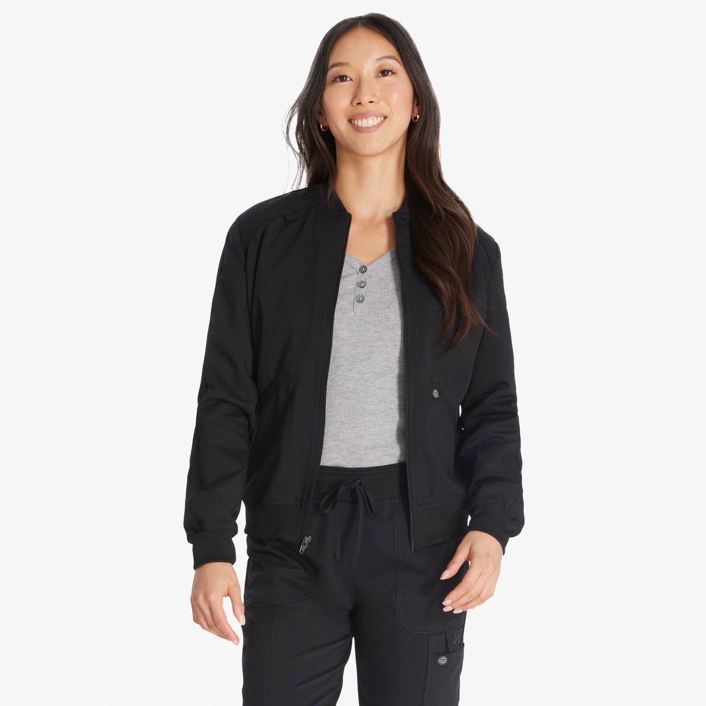 Women's Balance Zip Front Scrub Jacket Dickies Women|Scrubs
