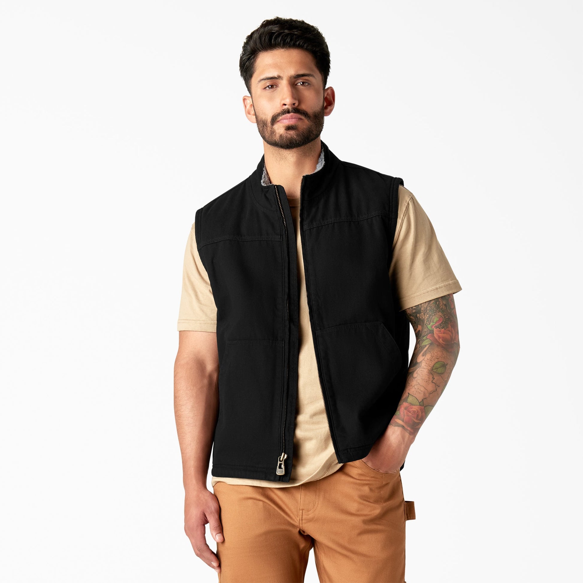 Duck Canvas High Pile Fleece Lined Vest Dickies Men