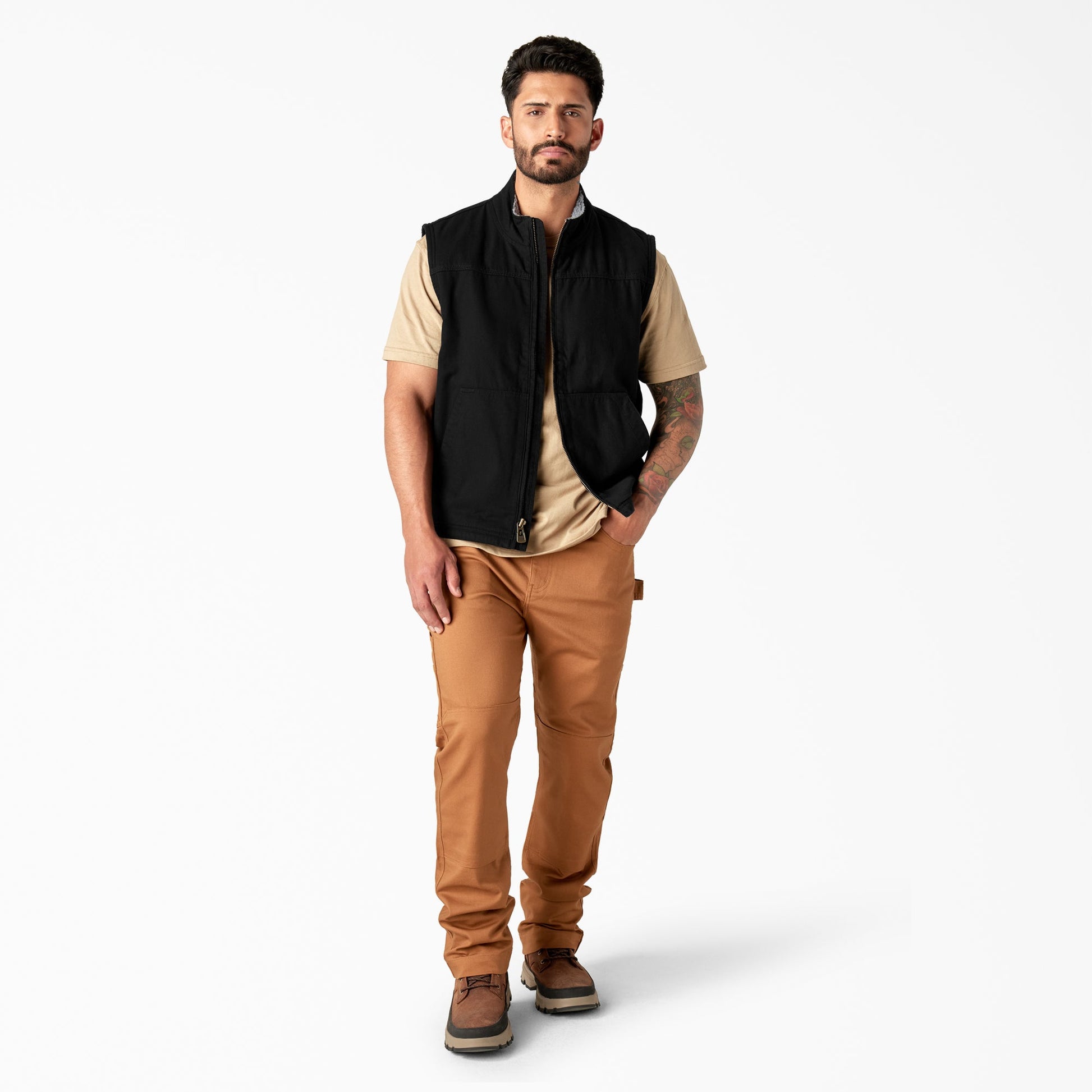 Duck Canvas High Pile Fleece Lined Vest Dickies Men
