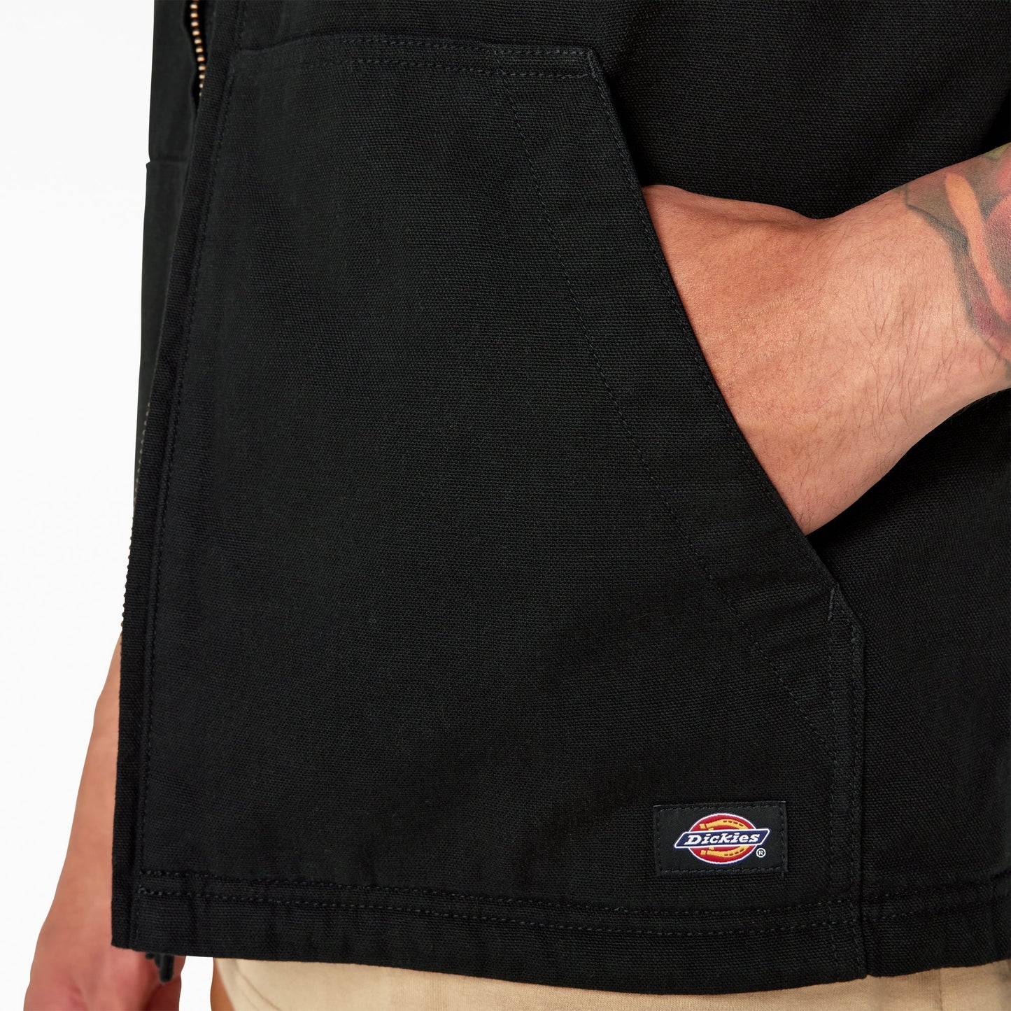 Duck Canvas High Pile Fleece Lined Vest Dickies Men