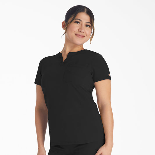 Women's EDS NXT Henley Scrub Top Dickies Women|Scrubs