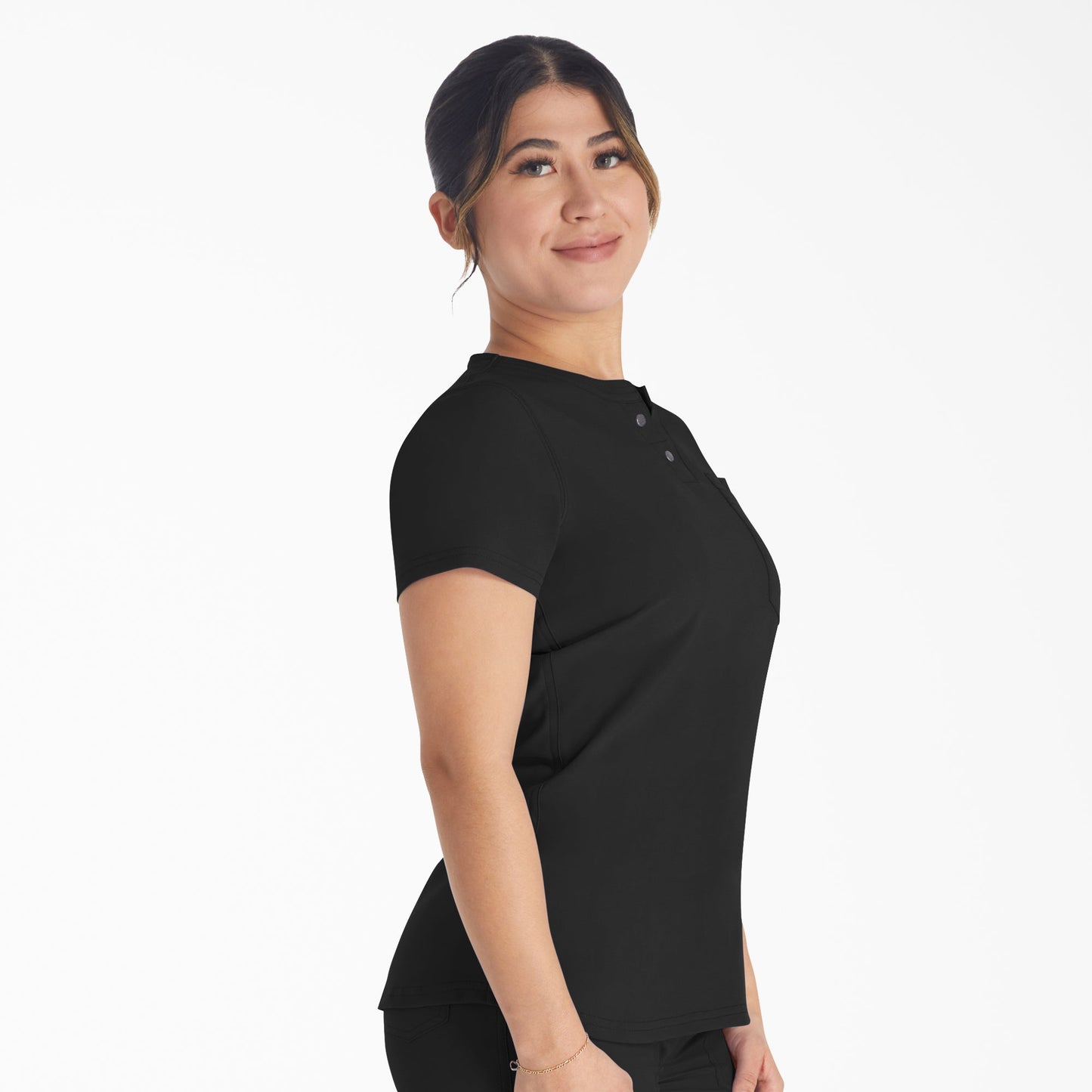 Women's EDS NXT Henley Scrub Top Dickies Women|Scrubs