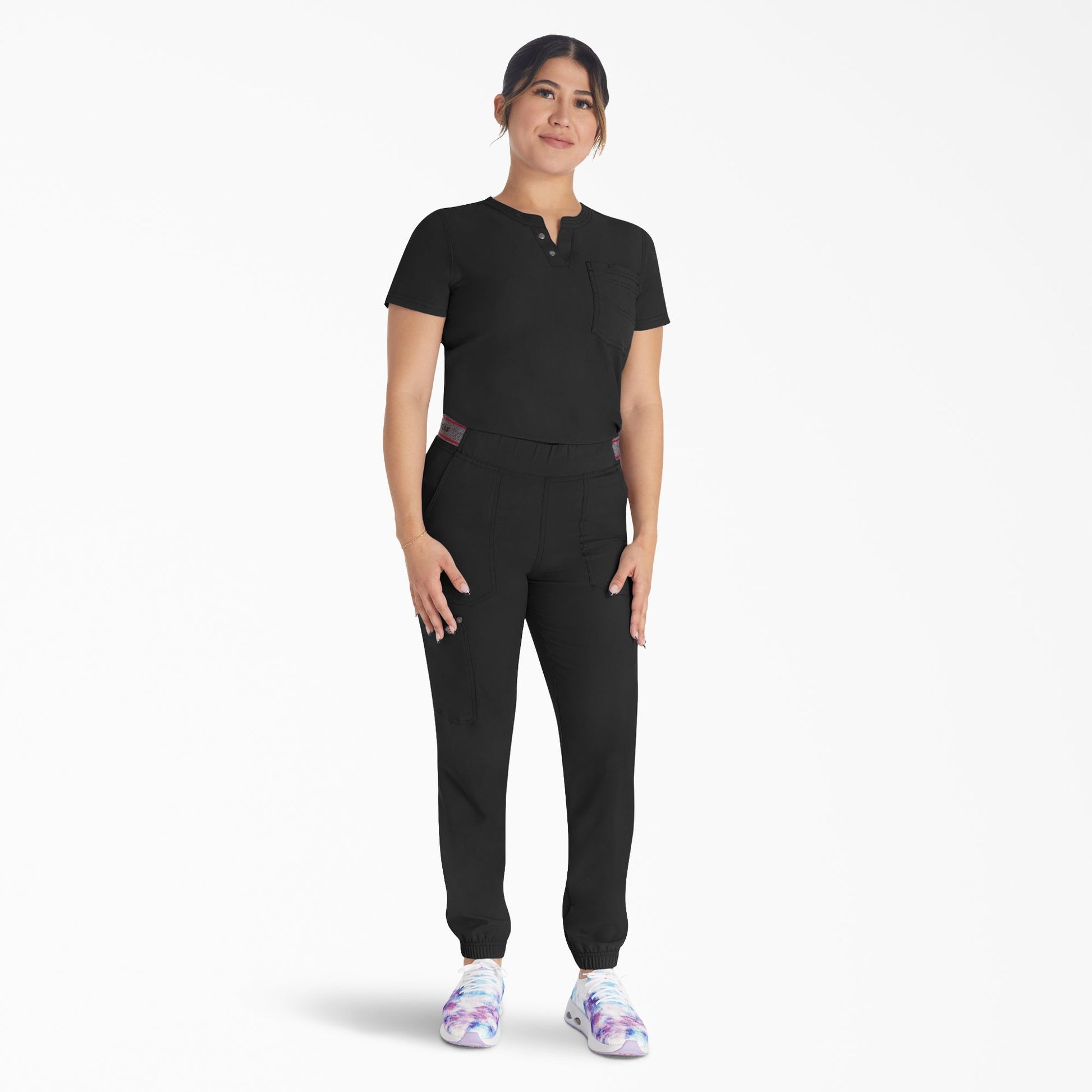 Women's EDS NXT Henley Scrub Top Dickies Women|Scrubs