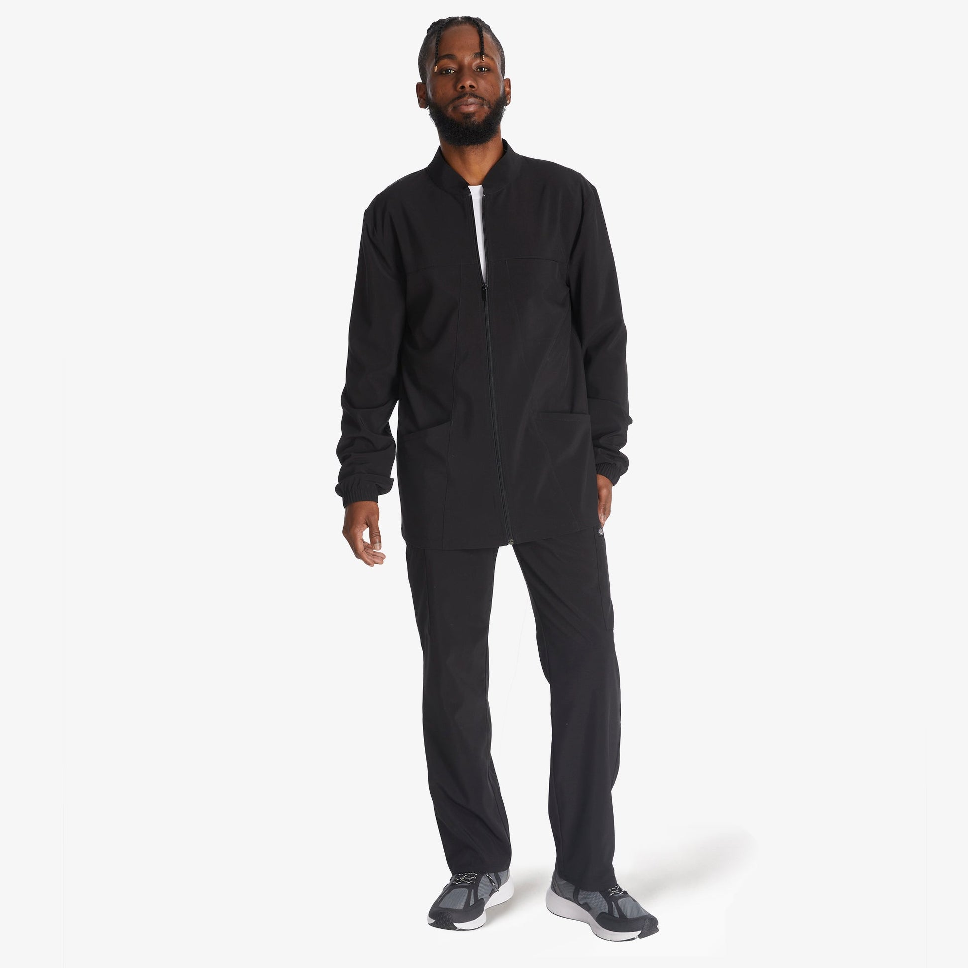 Men's EDS Essentials Zip Front Scrub Jacket Dickies Men|Scrubs