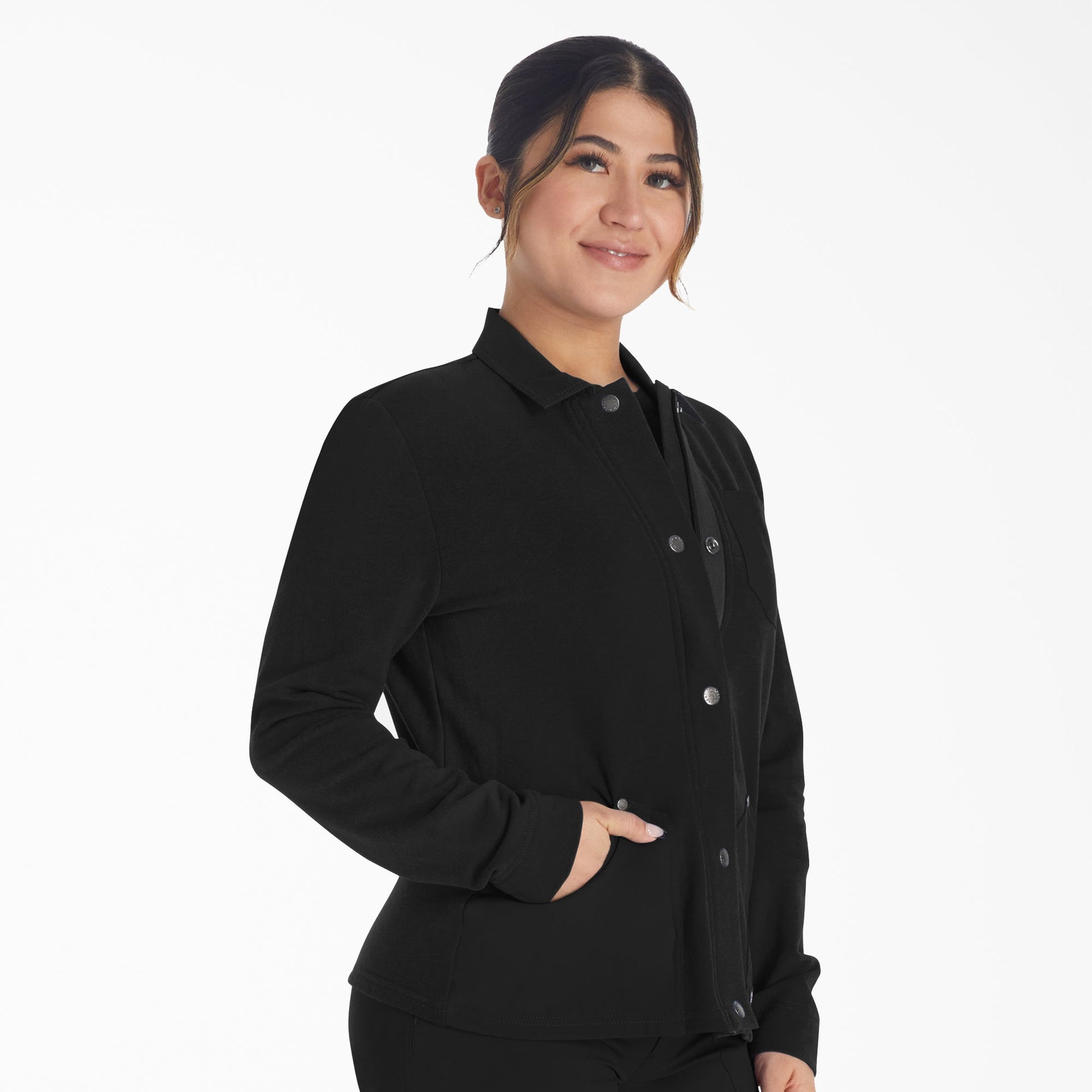 Women's EDS NXT Zip Front Scrub Jacket Dickies Women|Scrubs