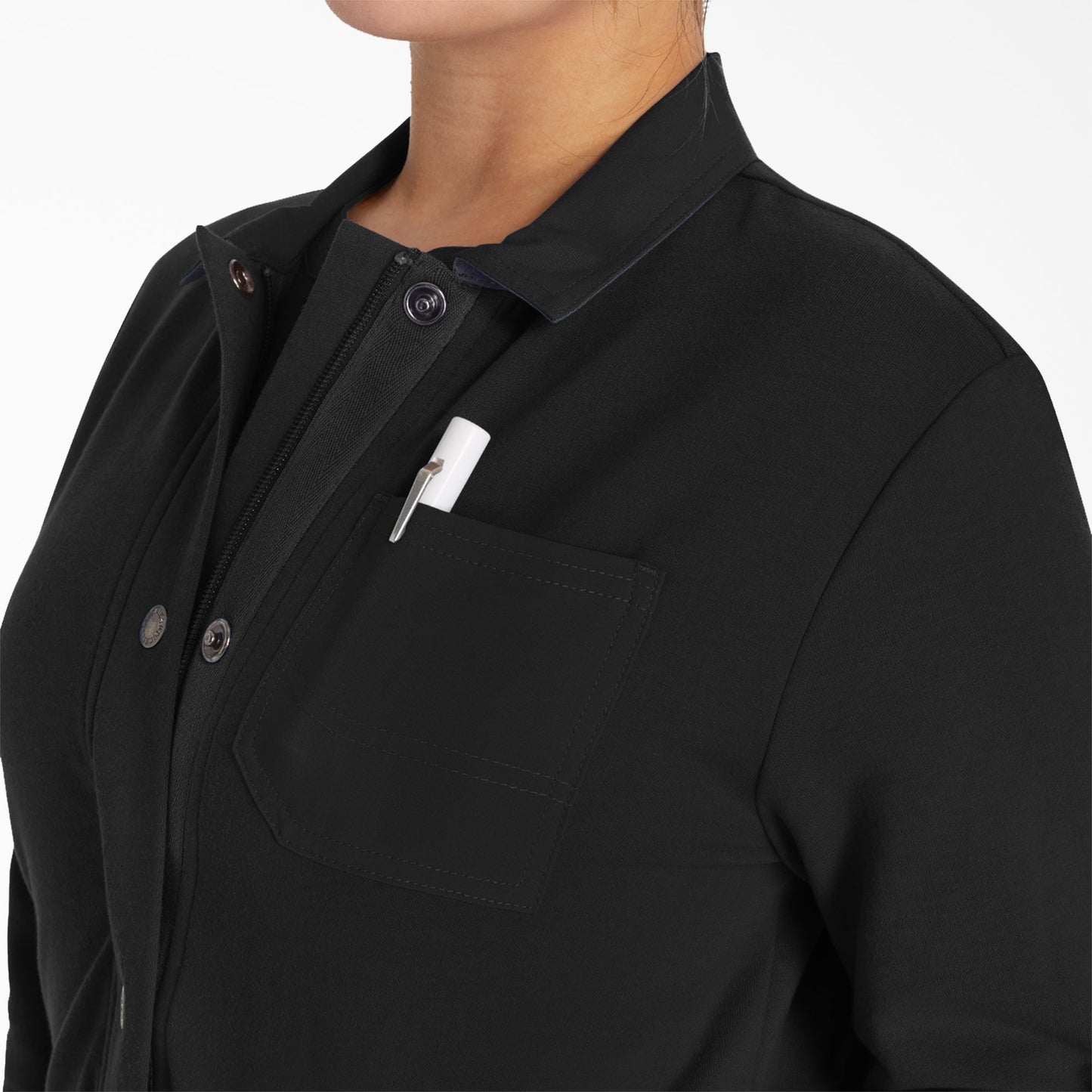 Women's EDS NXT Zip Front Scrub Jacket Dickies Women|Scrubs