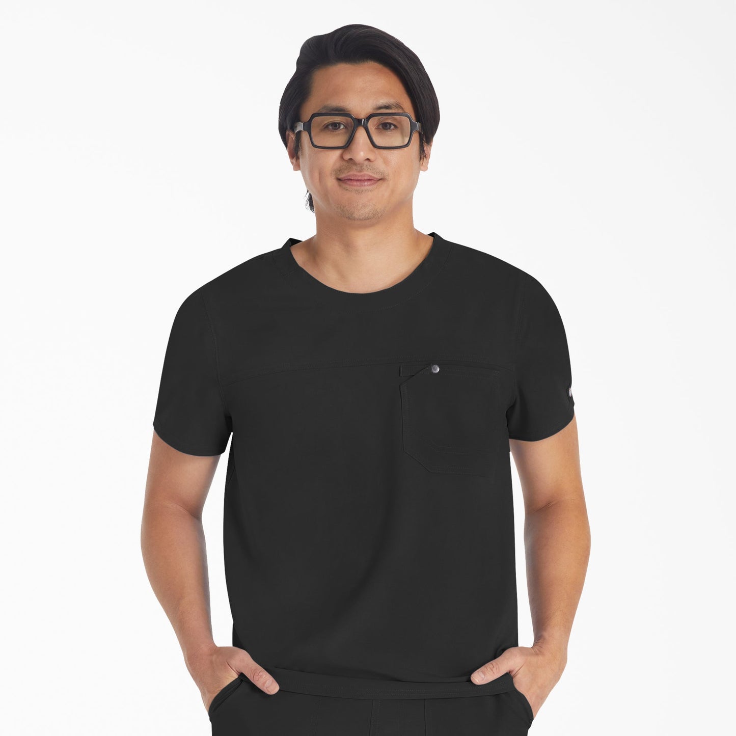 Men's EDS NXT Round Neck Scrub Top Dickies Men|Scrubs