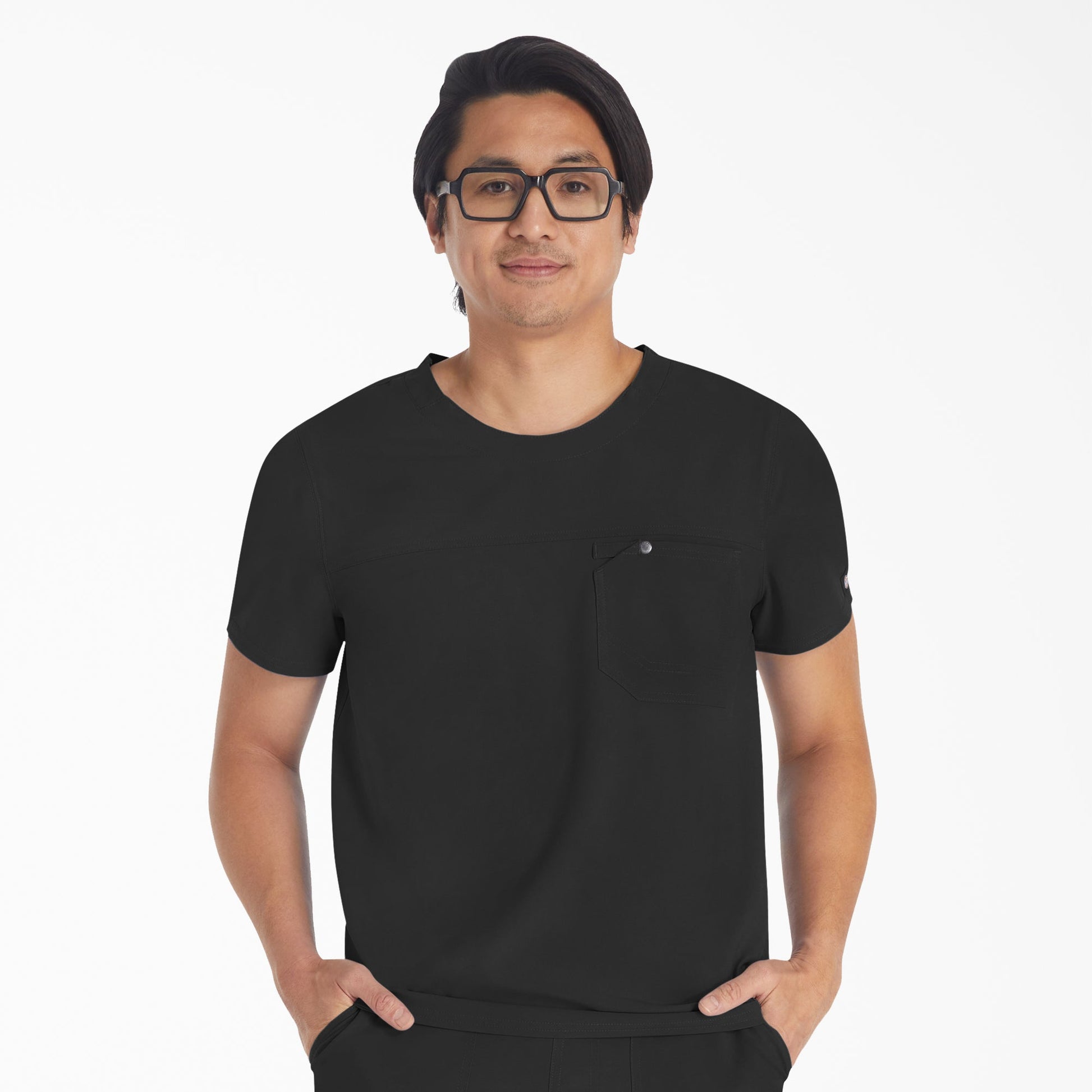Men's EDS NXT Round Neck Scrub Top Dickies Men|Scrubs