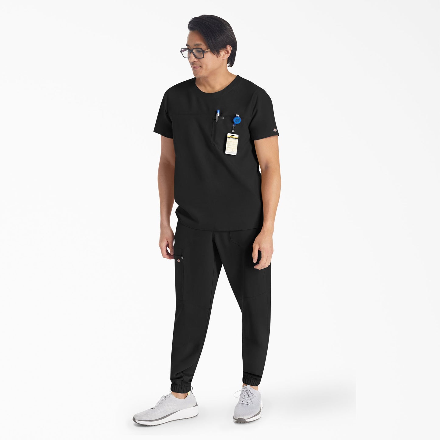 Men's EDS NXT Round Neck Scrub Top Dickies Men|Scrubs