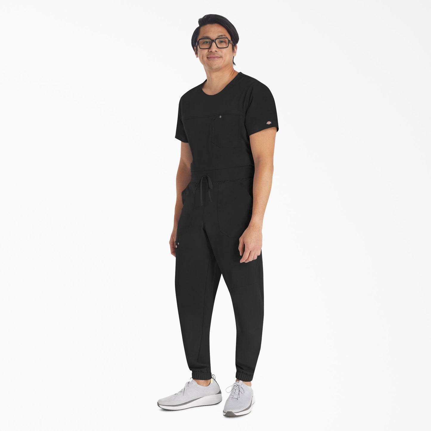 Men's EDS NXT Round Neck Scrub Top Dickies Men|Scrubs