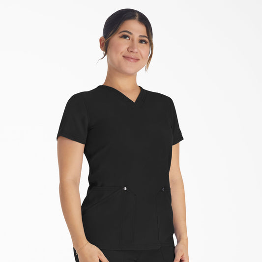 Women's EDS NXT V-Neck Scrub Top Dickies Women|Scrubs