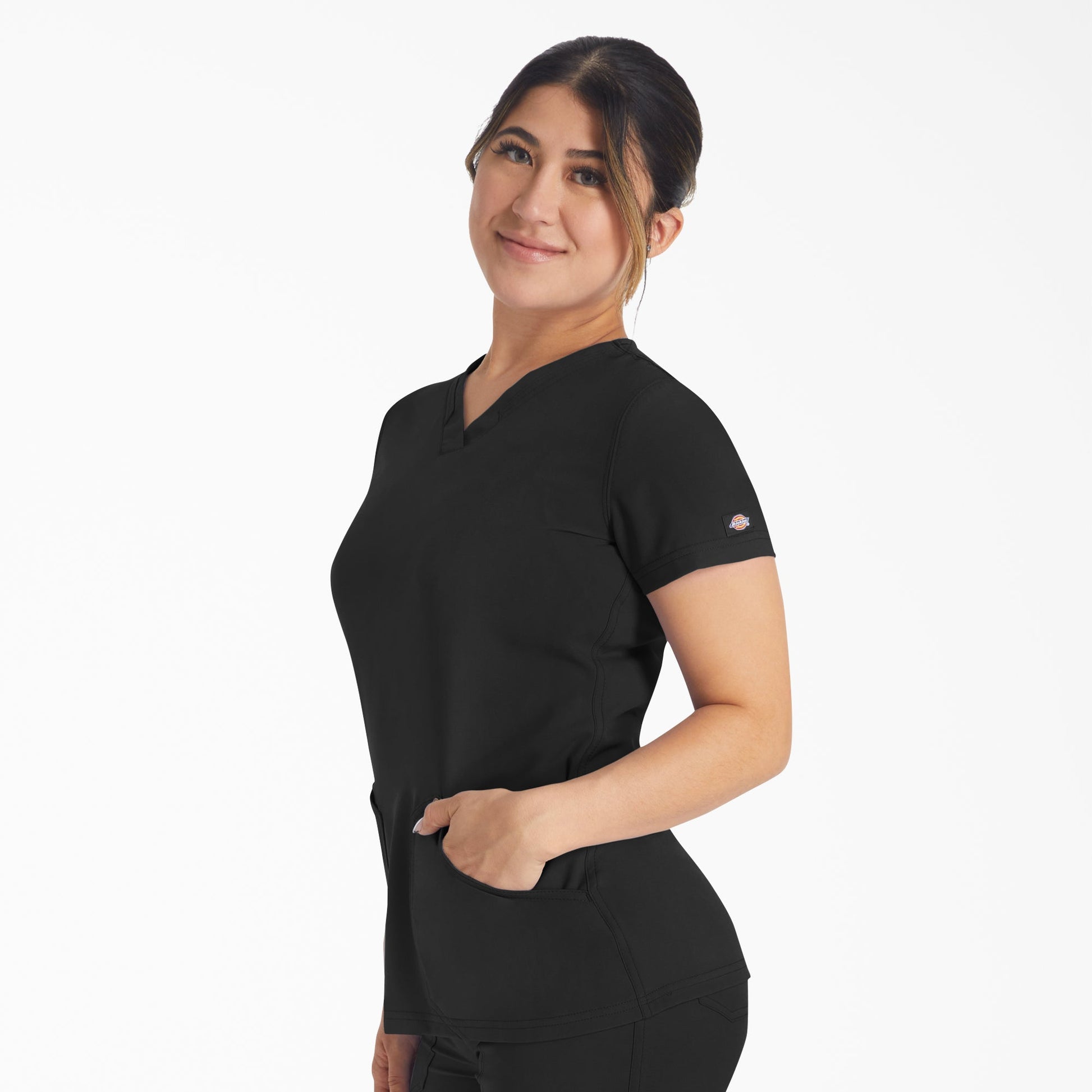 Women's EDS NXT V-Neck Scrub Top Dickies Women|Scrubs
