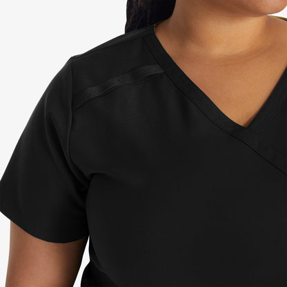 Women's EDS Essentials Mock Wrap Scrub Top Dickies Women|Scrubs