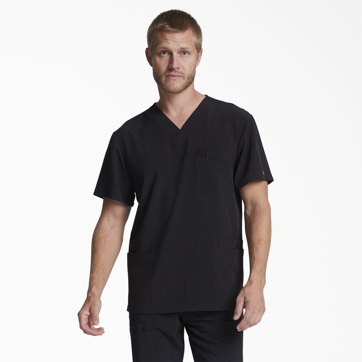 Men's EDS Essentials V-Neck Scrub Top Dickies Men|Scrubs