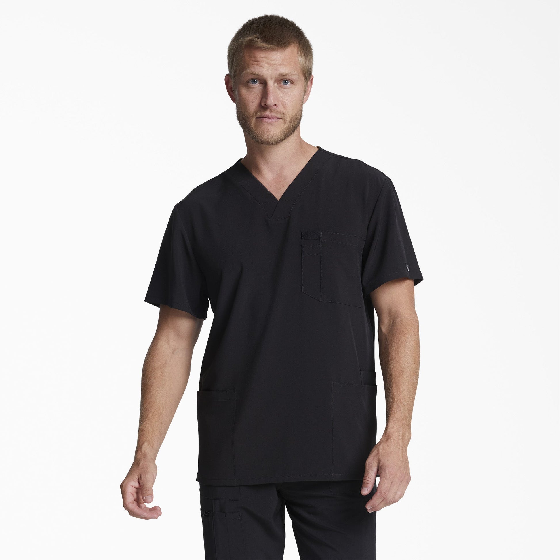 Men's EDS Essentials V-Neck Scrub Top Dickies Men|Scrubs