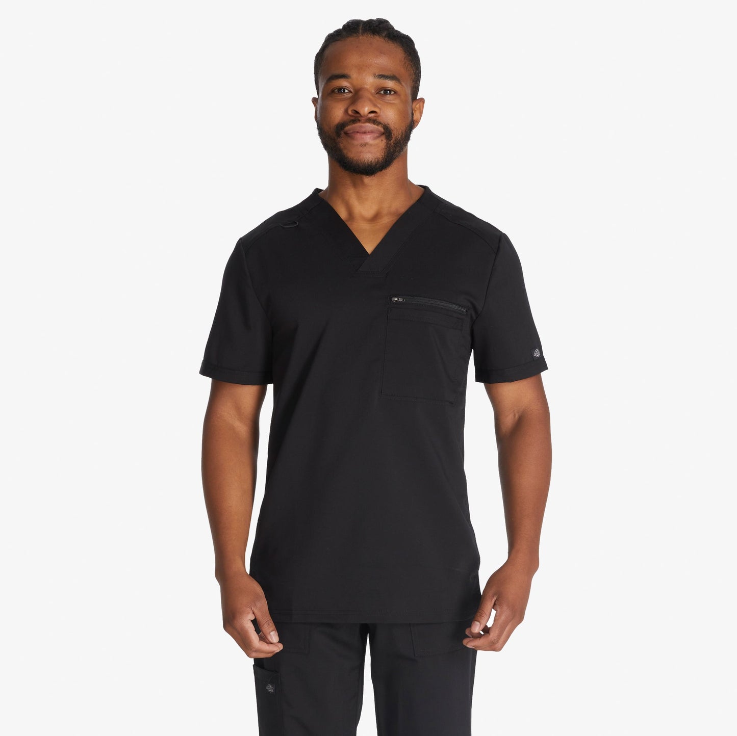 Men's Balance Tuckable V-Neck Scrub Top Dickies Men|Scrubs