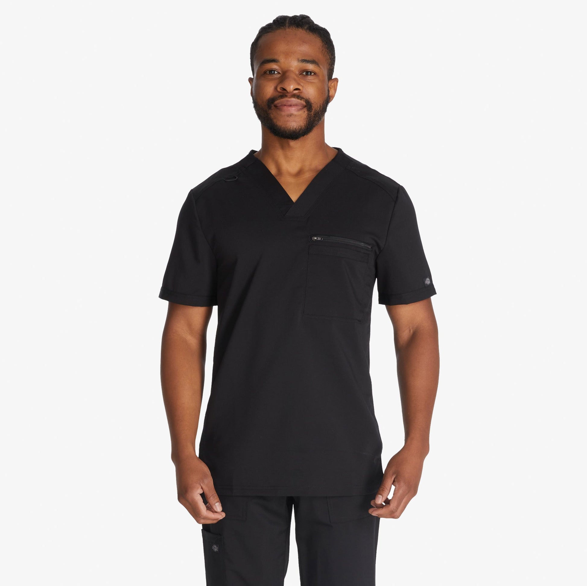Men's Balance Tuckable V-Neck Scrub Top Dickies Men|Scrubs