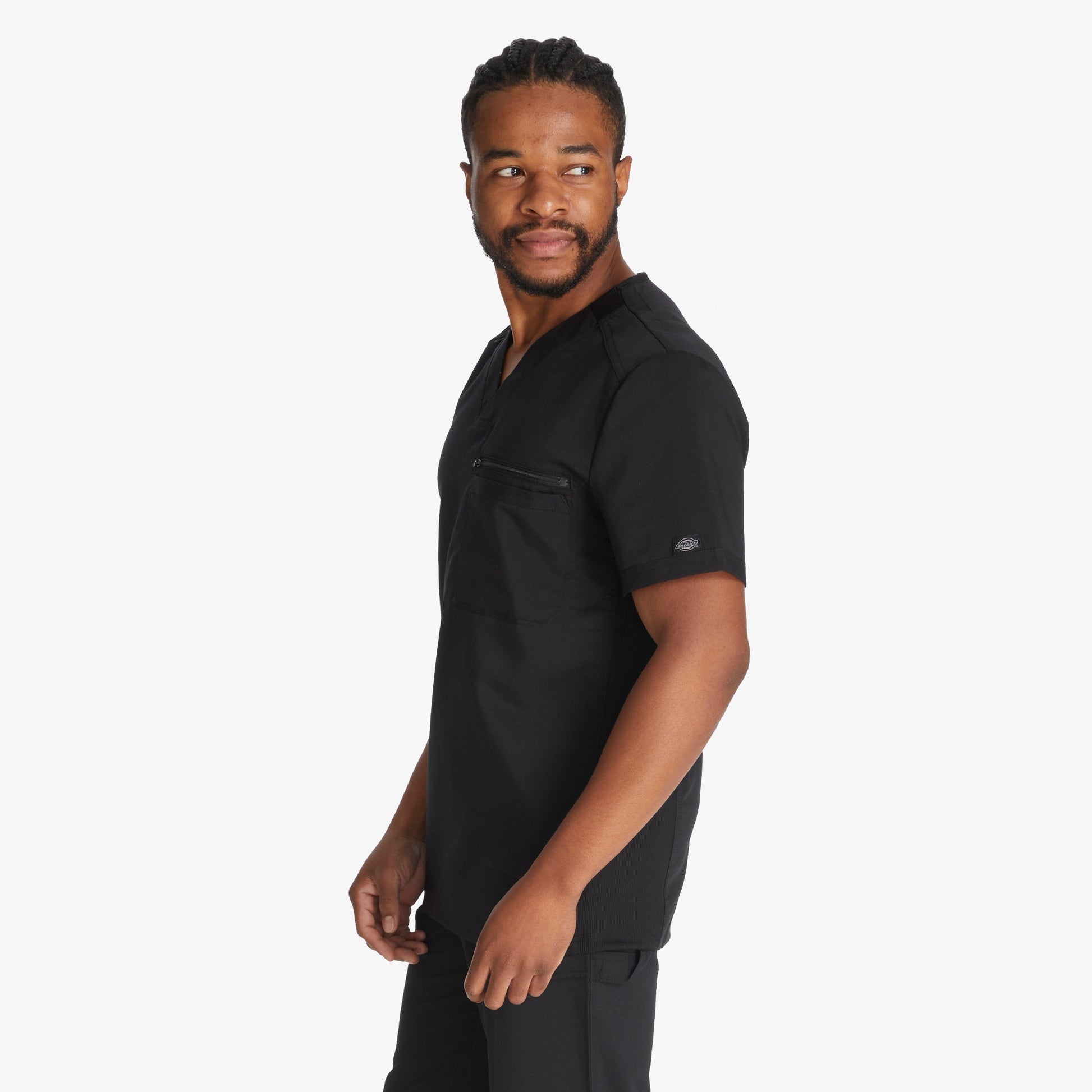 Men's Balance Tuckable V-Neck Scrub Top Dickies Men|Scrubs