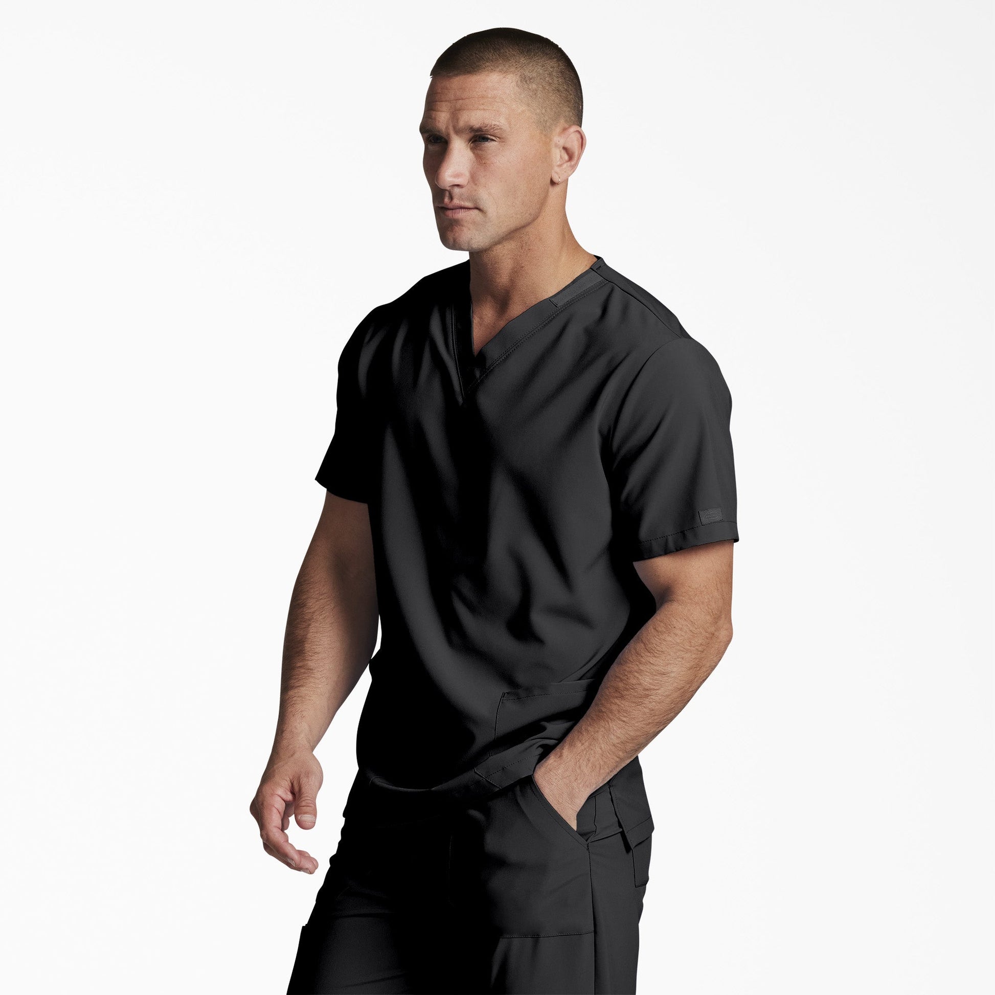 Unisex EDS Essentials V-Neck Scrub Top Dickies Men|Scrubs|Women