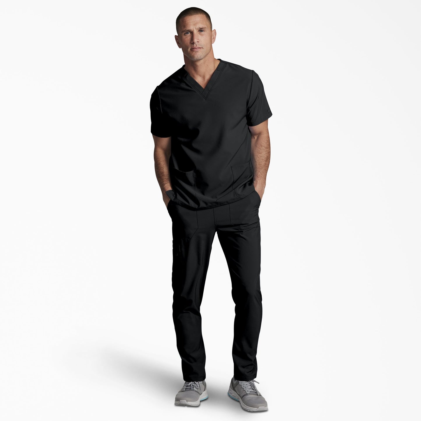 Unisex EDS Essentials V-Neck Scrub Top Dickies Men|Scrubs|Women