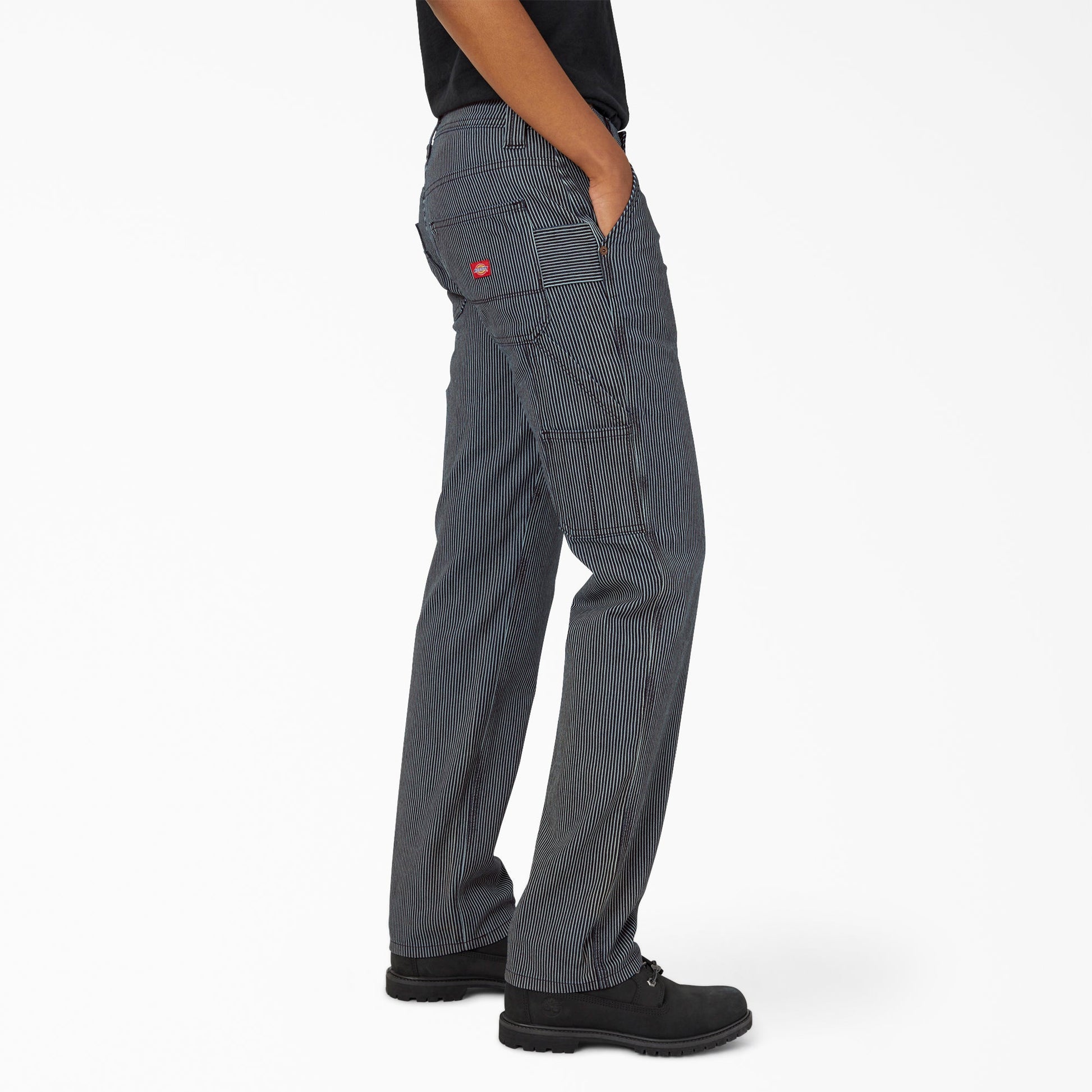 Women's FLEX Relaxed Fit Hickory Stripe Carpenter Pants Dickies Women