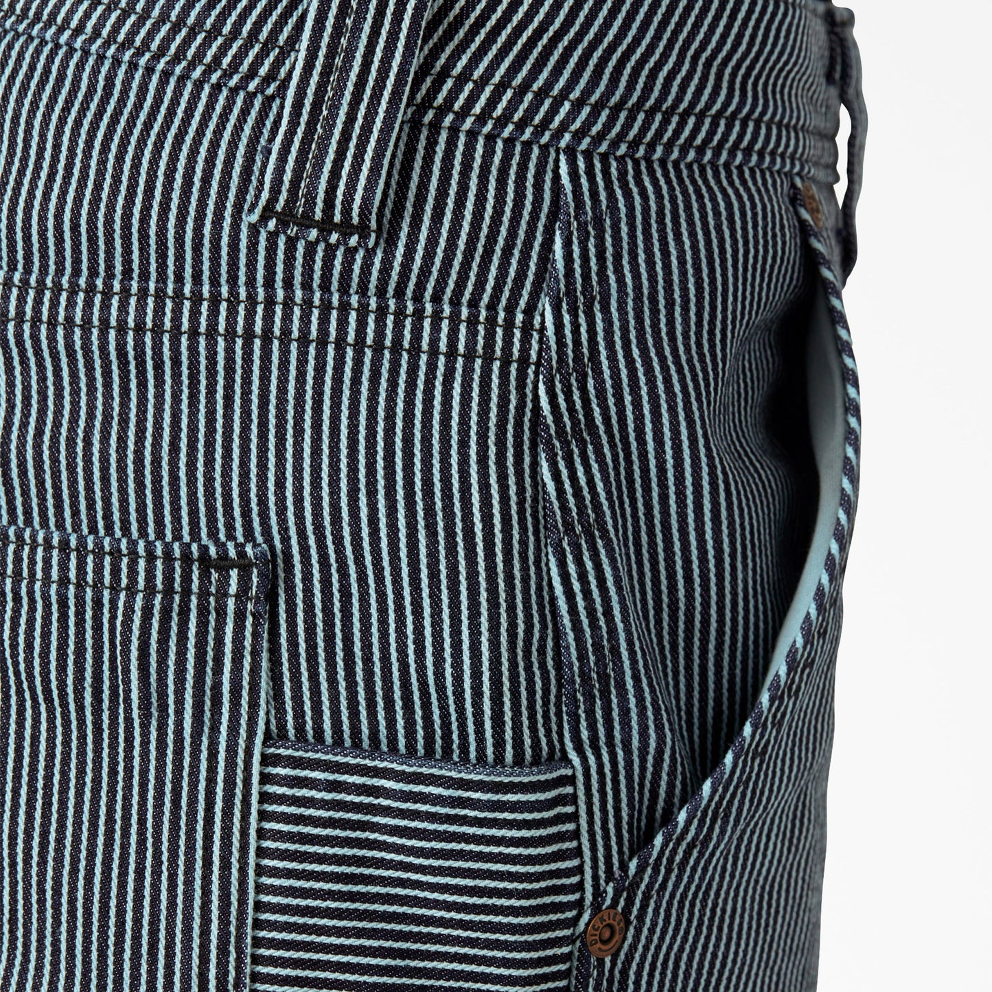 Women's FLEX Relaxed Fit Hickory Stripe Carpenter Pants Dickies Women