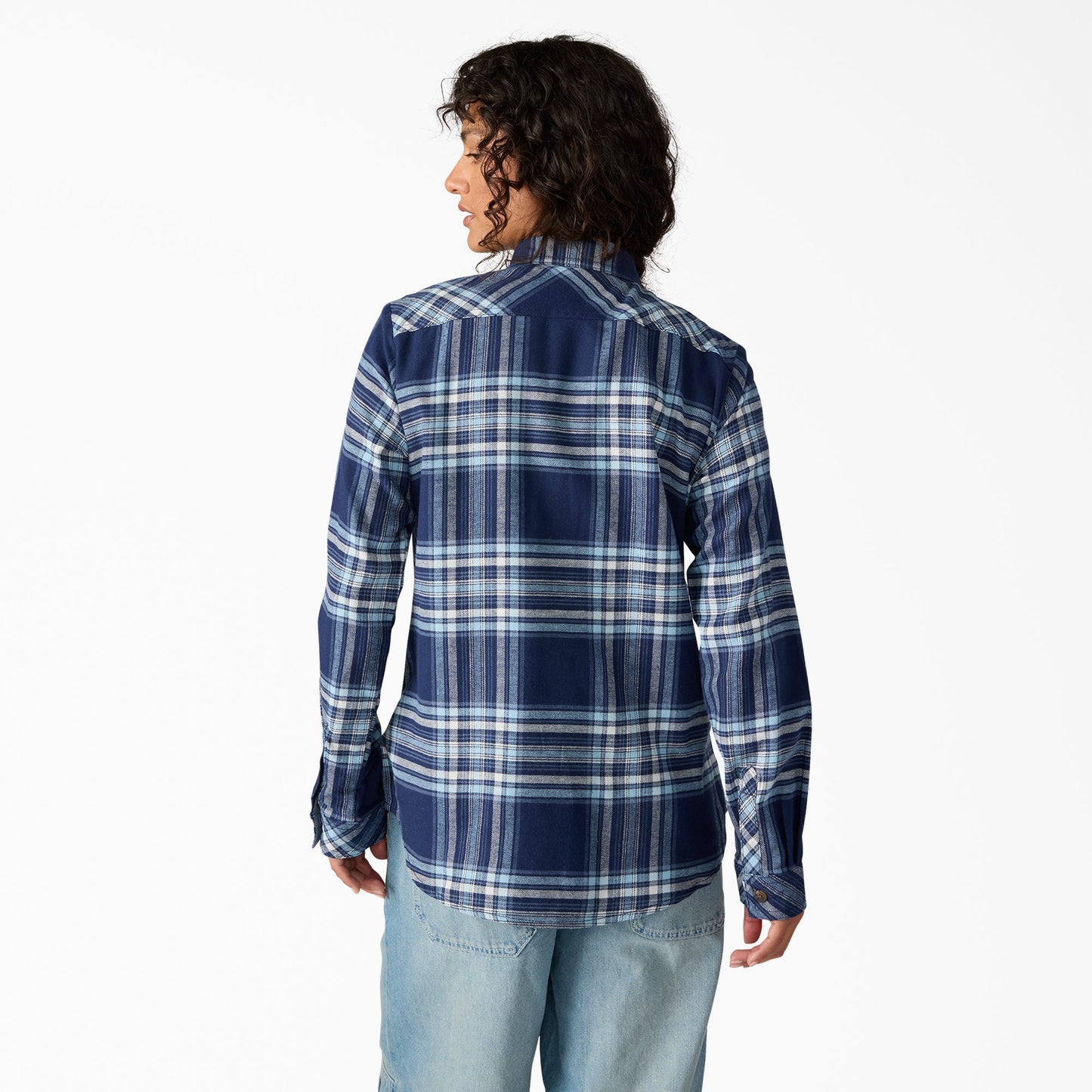 Women's Plaid Flannel Long Sleeve Shirt Dickies Sale