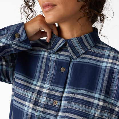 Women's Plaid Flannel Long Sleeve Shirt Dickies Sale