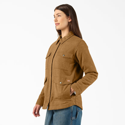 Women’s Fleece Lined Flannel Chore Coat Dickies Sale