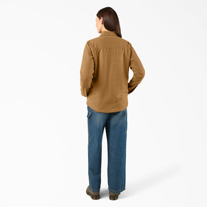 Women’s Fleece Lined Flannel Chore Coat Dickies Sale