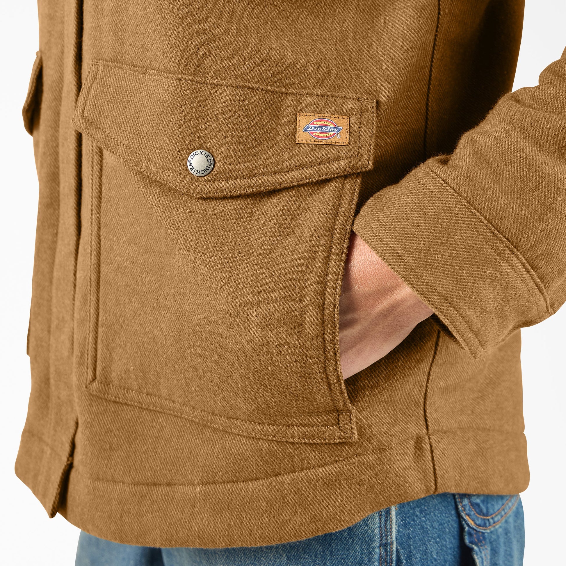 Women’s Fleece Lined Flannel Chore Coat Dickies Sale